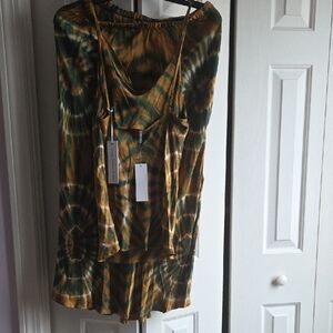 Tie-Dye Skirt & Top with Spaghetti Straps